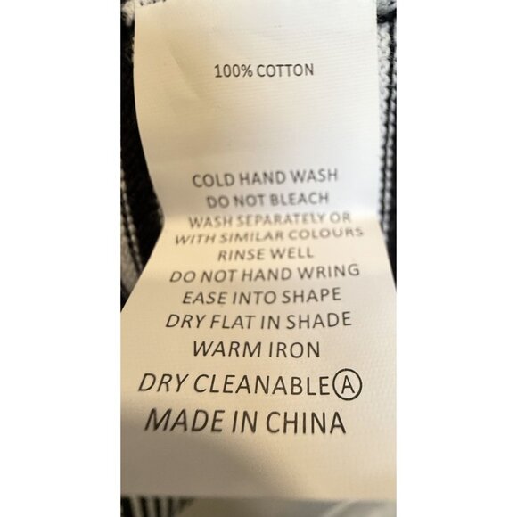 Zaket & Plover Breton Stripe Sweater Rainbow Cuffs Black White Knit Size Small - Picture 6 of 6